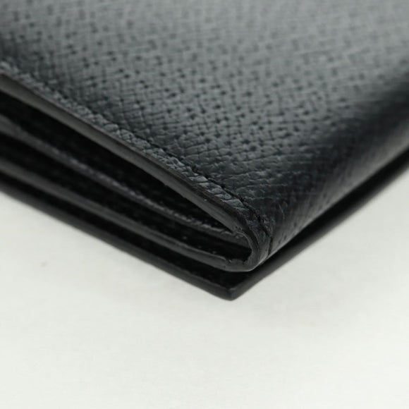 GUCCI Long Wallet Leather Black Silver 322104 Auth 164075V