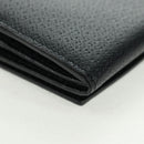 GUCCI Lange Geldbörse Leder Schwarz Silber 322104 Auth 164075V-15