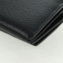 GUCCI Lange Geldbörse Leder Schwarz Silber 322104 Auth 164075V-16