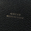 GUCCI Lange Geldbörse Leder Schwarz Silber 322104 Auth 164075V-17