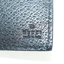 GUCCI Lange Geldbörse Leder Schwarz Silber 322104 Auth 164075V-21
