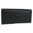 GUCCI Lange Geldbörse Leder Schwarz Silber 322104 Auth 164075V-1