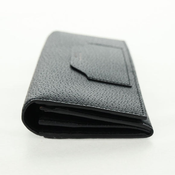 GUCCI Lange Geldbörse Leder Schwarz Silber 322104 Auth 164075V