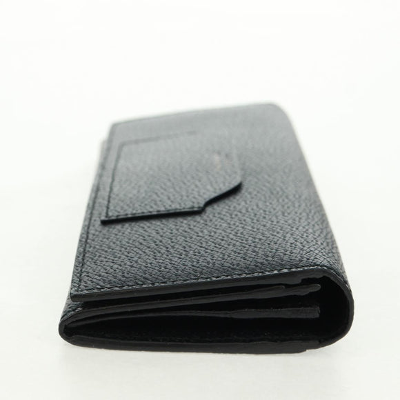 GUCCI Lange Geldbörse Leder Schwarz Silber 322104 Auth 164075V