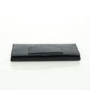 GUCCI Lange Geldbörse Leder Schwarz Silber 322104 Auth 164075V-6