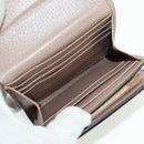 GUCCI GG Supreme Langbörse PVC Beige Gold 598587 Auth 164076V-18