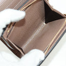 GUCCI GG Supreme Langbörse PVC Beige Gold 598587 Auth 164076V-10