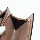 GUCCI GG Supreme Langbörse PVC Beige Gold 598587 Auth 164076V-19