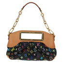 LOUIS VUITTON Monogram Multicolor Judy MM Bag 2Way Black M40256 Auth 164078SAV-3