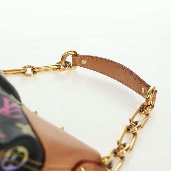 LOUIS VUITTON Monogram Multicolor Judy MM Bag 2Way Black M40256 Auth 164078SAV