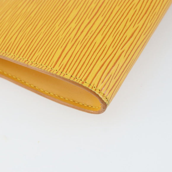 LOUIS VUITTON Epi Pochette Accessoires Pouch Yellow M52949 LV Auth 164082