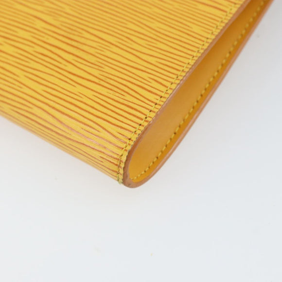 LOUIS VUITTON Epi Pochette Accessoires Pouch Yellow M52949 LV Auth 164082