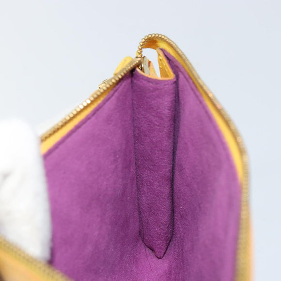 LOUIS VUITTON Epi Pochette Accessoires Pouch Yellow M52949 LV Auth 164082