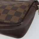LOUIS VUITTON Damier Ebene Trousse Makeup Pouch N51982 LV Auth 164083A-14