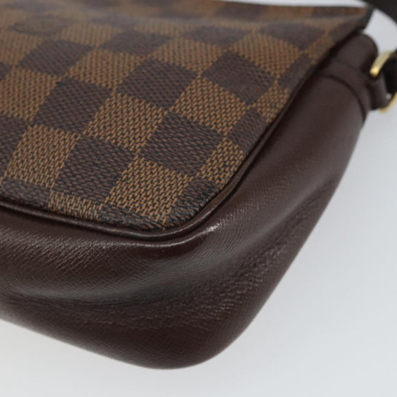 LOUIS VUITTON Damier Ebene Trousse Makeup Pouch N51982 LV Auth 164083A