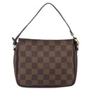 LOUIS VUITTON Damier Ebene Trousse Makeup Pouch N51982 LV Auth 164083A-13