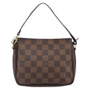LOUIS VUITTON Damier Ebene Trousse Makeup Pouch N51982 LV Auth 164083A-2