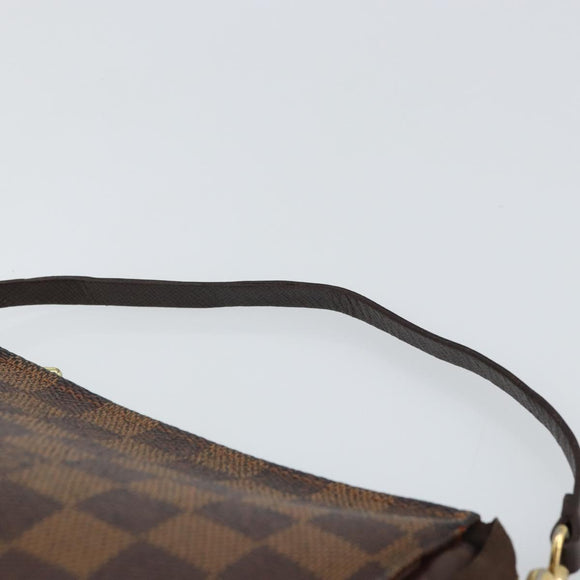 LOUIS VUITTON Damier Ebene Trousse Makeup Pouch N51982 LV Auth 164083A