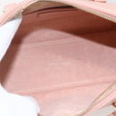 SAINT LAURENT Baby Duffel Hand Bag Leather Pink Gold 330958 Auth 164086V-11