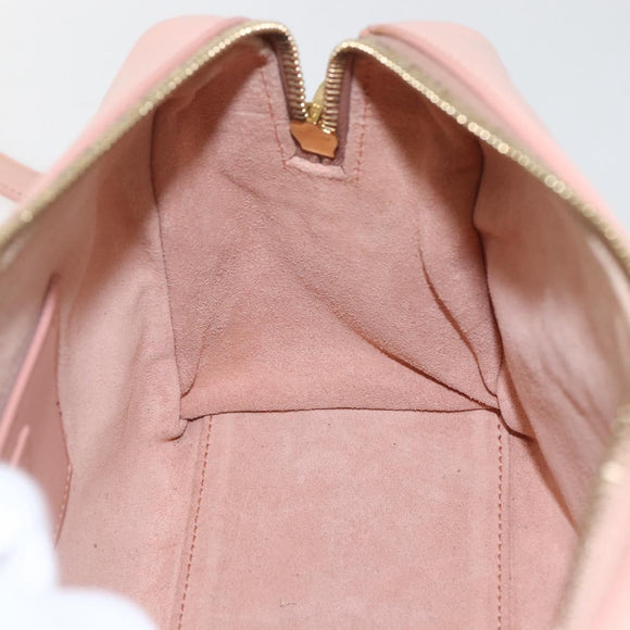 SAINT LAURENT Baby Duffel Hand Bag Leather Pink Gold 330958 Auth 164086V
