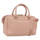 SAINT LAURENT Baby Duffel Hand Bag Leather Pink Gold 330958 Auth 164086V-1