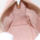 SAINT LAURENT Baby Duffel Hand Bag Leather Pink Gold 330958 Auth 164086V-21
