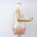 SAINT LAURENT Baby Duffel Hand Bag Leather Pink Gold 330958 Auth 164086V-23