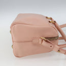 SAINT LAURENT Baby Duffel Hand Bag Leather Pink Gold 330958 Auth 164086V-4