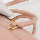 SAINT LAURENT Baby Duffel Hand Bag Leather Pink Gold 330958 Auth 164086V-8