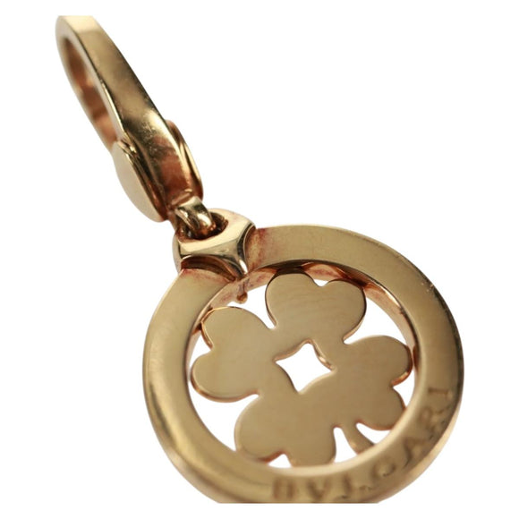 BVLGARI Yotsuba Pendant Top 18K Yellow Gold (750) Gold Auth 164094SM