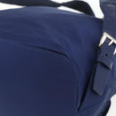 PRADA Backpack Nylon Navy Silver Auth 164098V-18