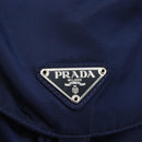 PRADA Backpack Nylon Navy Silver Auth 164098V-20