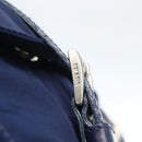 PRADA Backpack Nylon Navy Silver Auth 164098V-9