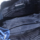 PRADA Backpack Nylon Navy Silver Auth 164098V-10