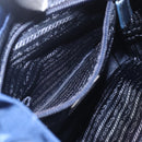 PRADA Backpack Nylon Navy Silver Auth 164098V-25