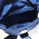 PRADA Backpack Nylon Navy Silver Auth 164098V-26