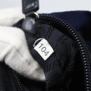 PRADA Backpack Nylon Navy Silver Auth 164098V-11