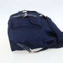PRADA Backpack Nylon Navy Silver Auth 164098V-4
