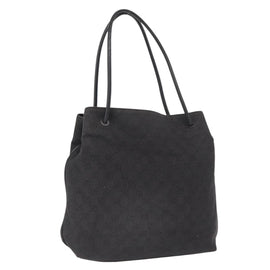 GUCCI GG Canvas Tote Bag Black 101341 Auth 164100