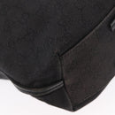GUCCI GG Canvas Tote Bag Black 101341 Auth 164100-10
