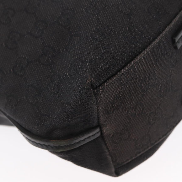 GUCCI GG Canvas Tragetasche Schwarz 101341 Auth 164100
