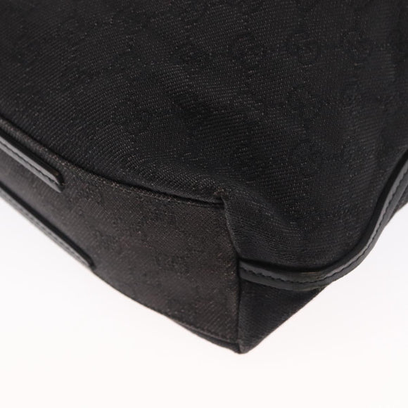 GUCCI GG Canvas Tragetasche Schwarz 101341 Auth 164100