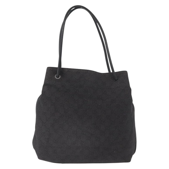 GUCCI GG Canvas Tote Bag Black 101341 Auth 164100