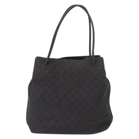 GUCCI GG Canvas Tote Bag Black 101341 Auth 164100 - 0