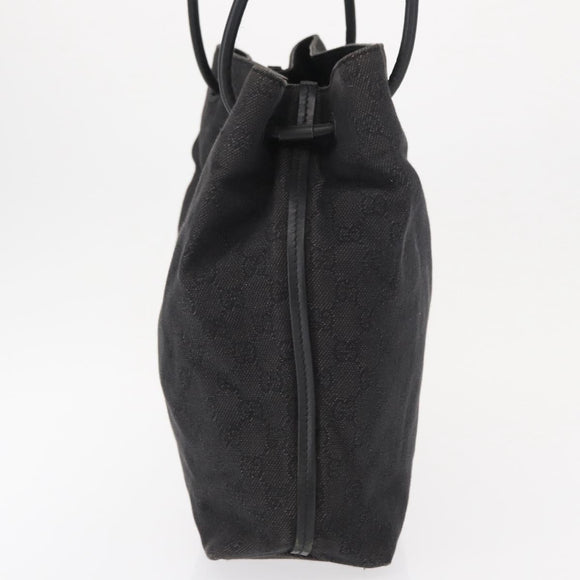 GUCCI GG Canvas Tragetasche Schwarz 101341 Auth 164100