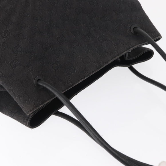 GUCCI GG Canvas Tote Bag Black 101341 Auth 164100