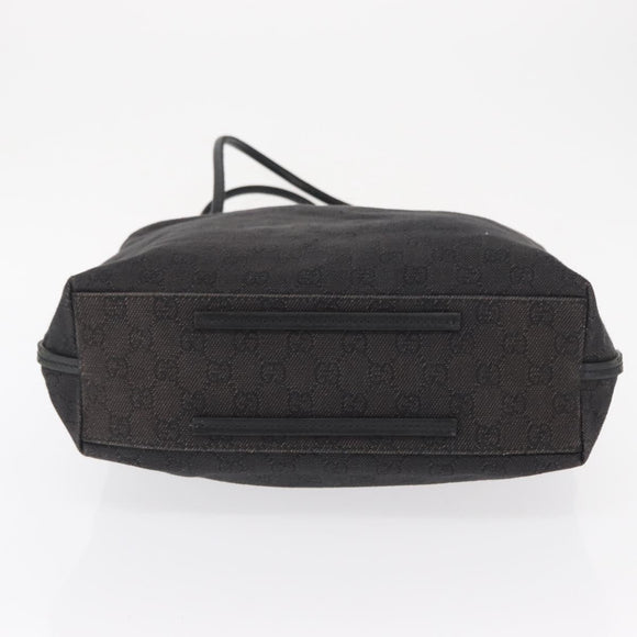 GUCCI GG Canvas Tote Bag Black 101341 Auth 164100