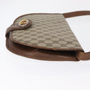 GUCCI GG Supreme Shoulder Bag PVC Beige Gold Auth 164102-3