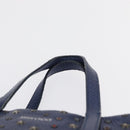 Jimmy Choo Studs Hand Bag Leather 2way Blue Silver Auth 164105-15