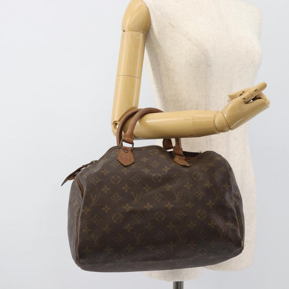 LOUIS VUITTON Monogram Speedy 30 Hand Bag M41526 LV Auth 164106
